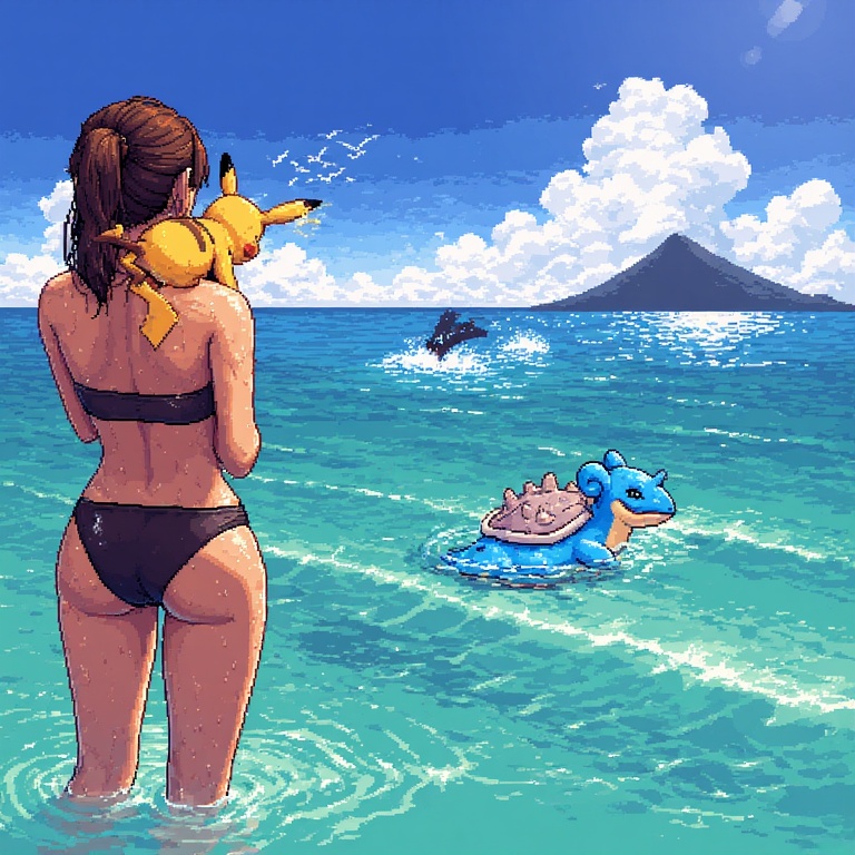 Beachy Pikachu Moment