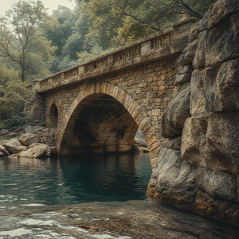 Submerged Ancient Bridge