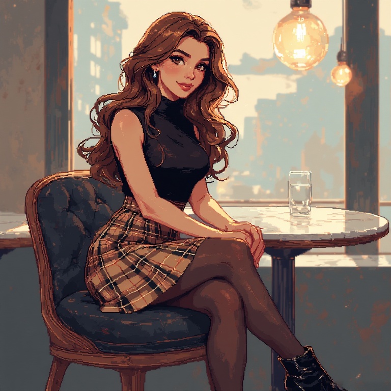 Gentle Beauty in Black