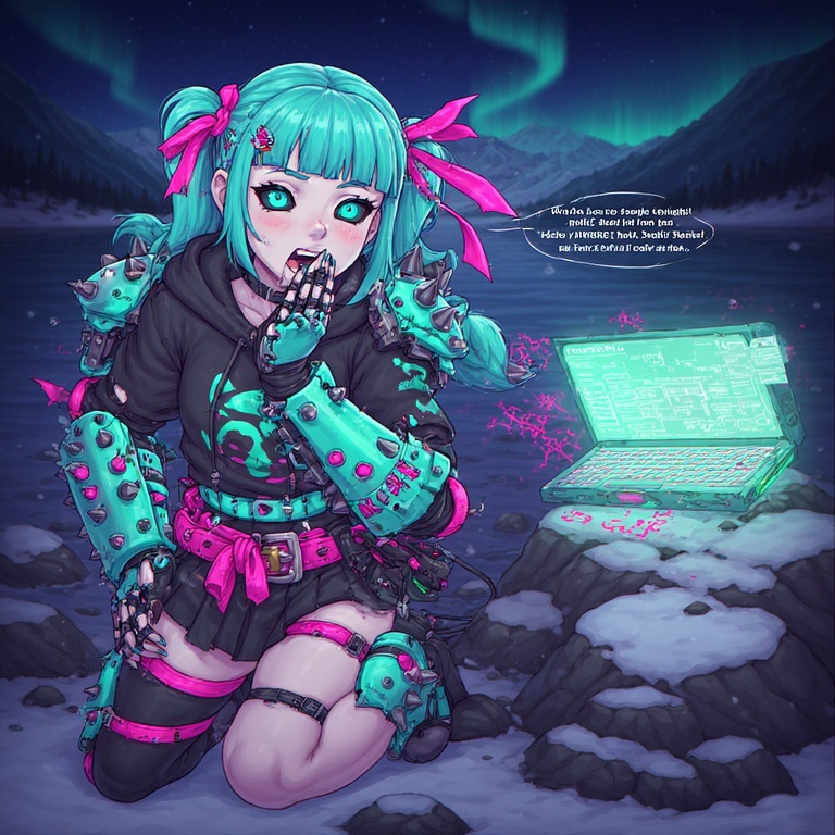 Neon Warrior Maiden