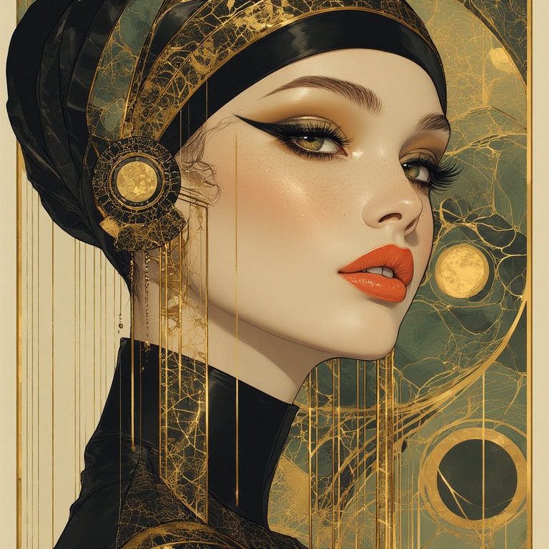 Hyper-Stylized Art Deco Perfection