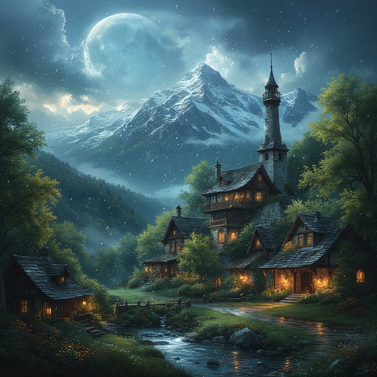 Moonlit Nightfall Serenity