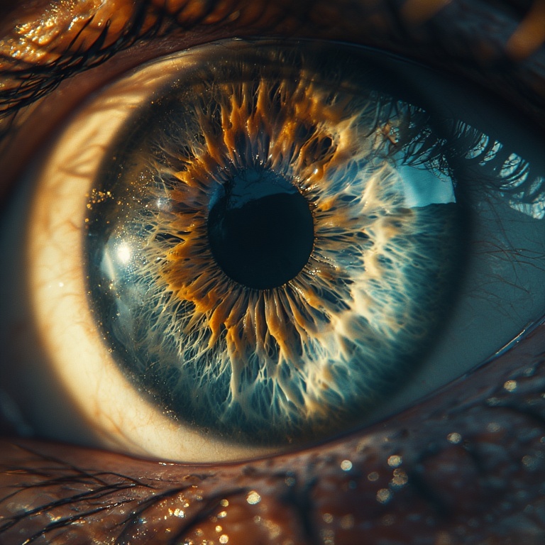 Eye Iris Macro Closeup