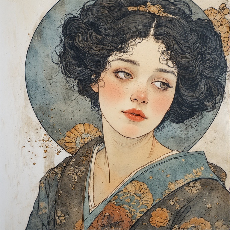 Japanese Beauty in Black