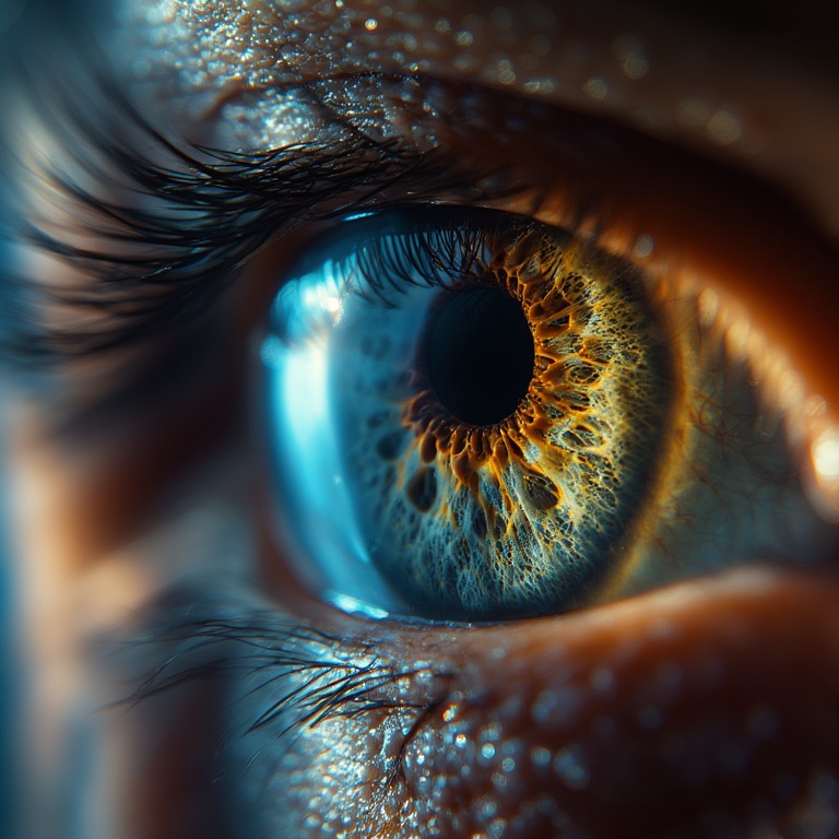 Eye Iris Macro Closeup