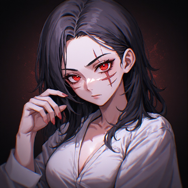 Scarred Beauty Frown