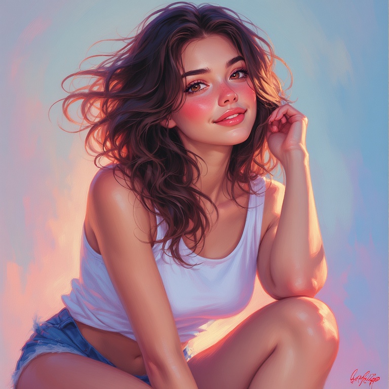 Vibrant Teenage Allure