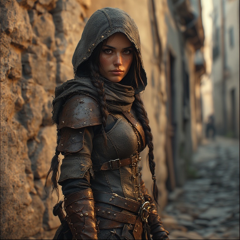 Shadowed Rogue at Dusk
