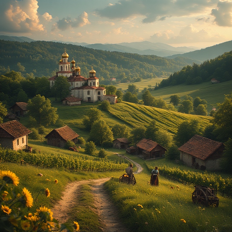 Moldovan Countryside Sunset