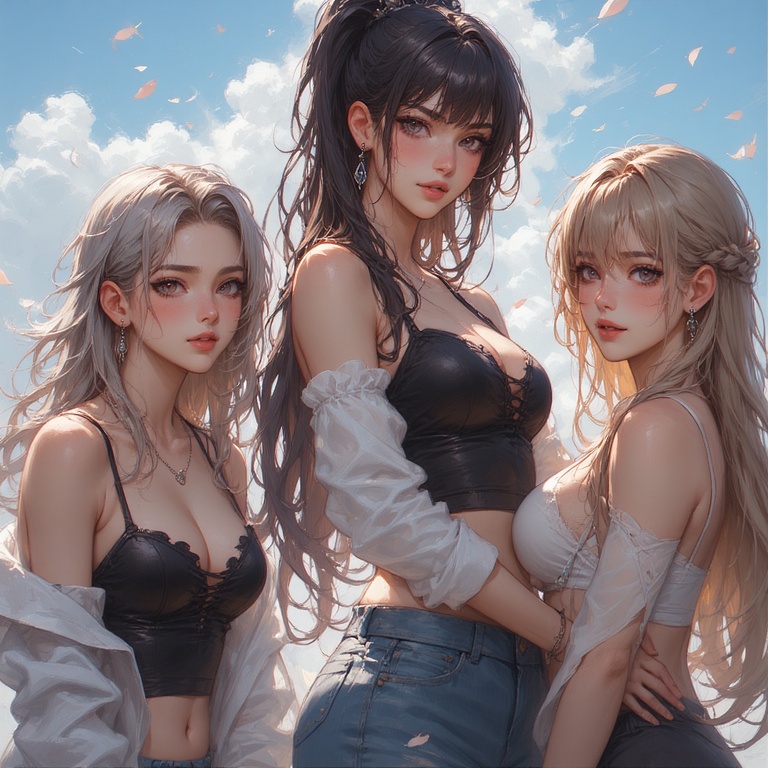 Flirtatious Anime Beauties