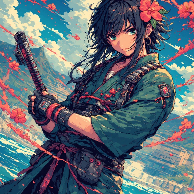Pixel Anime Art