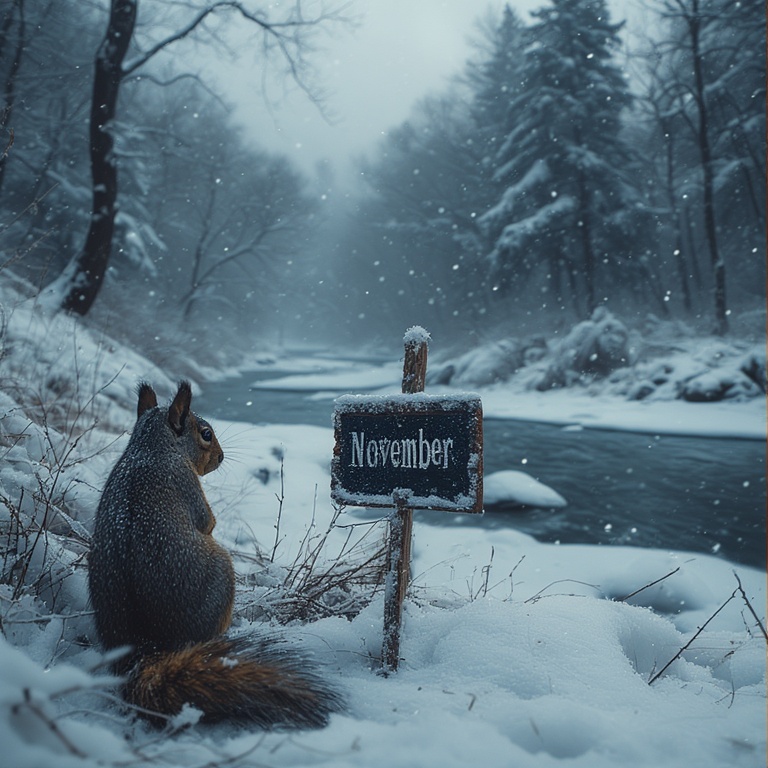 Frozen River Scene