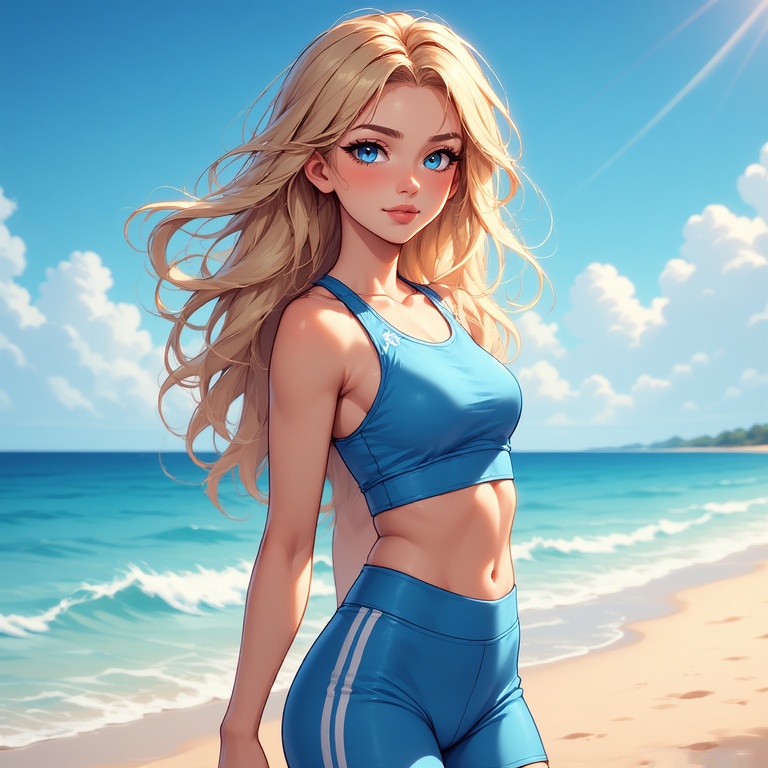 Sun-Kissed Beach Fitness