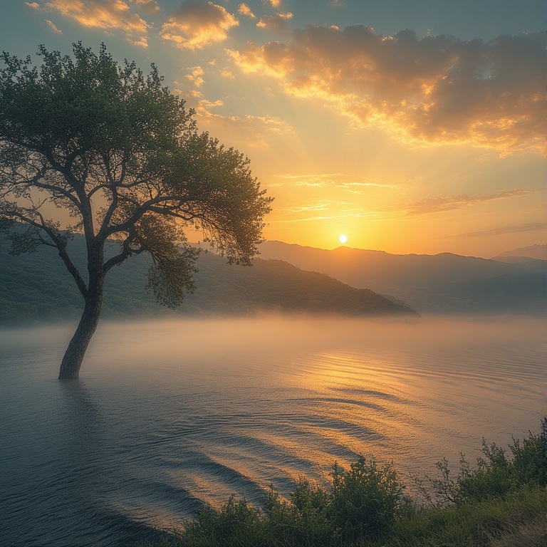 Misty Mediterranean Dawn