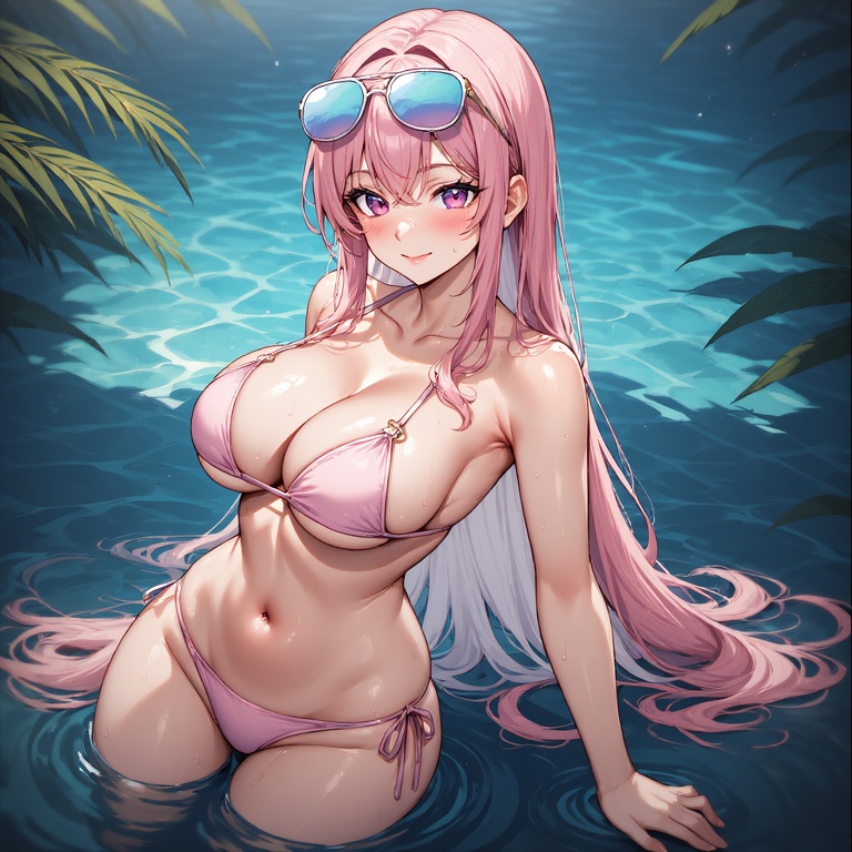 Anime Poolside Cutie