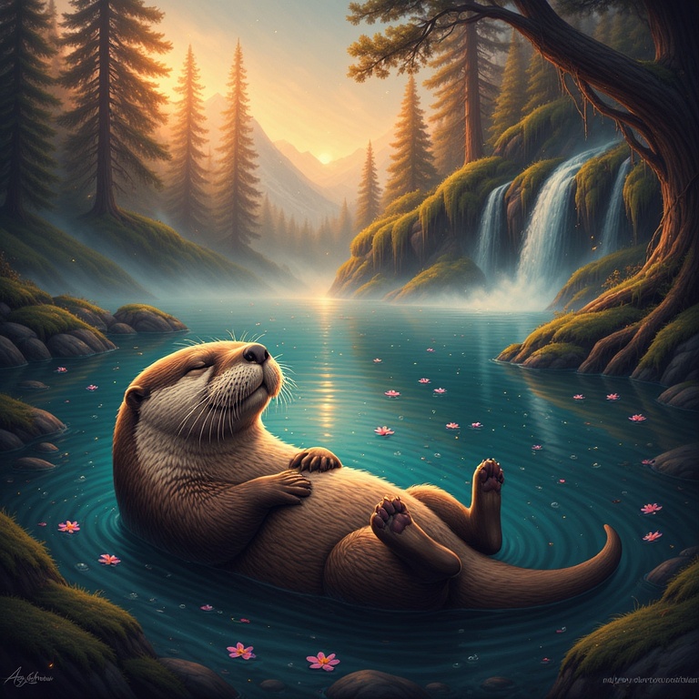 Otter's Serene Awakening