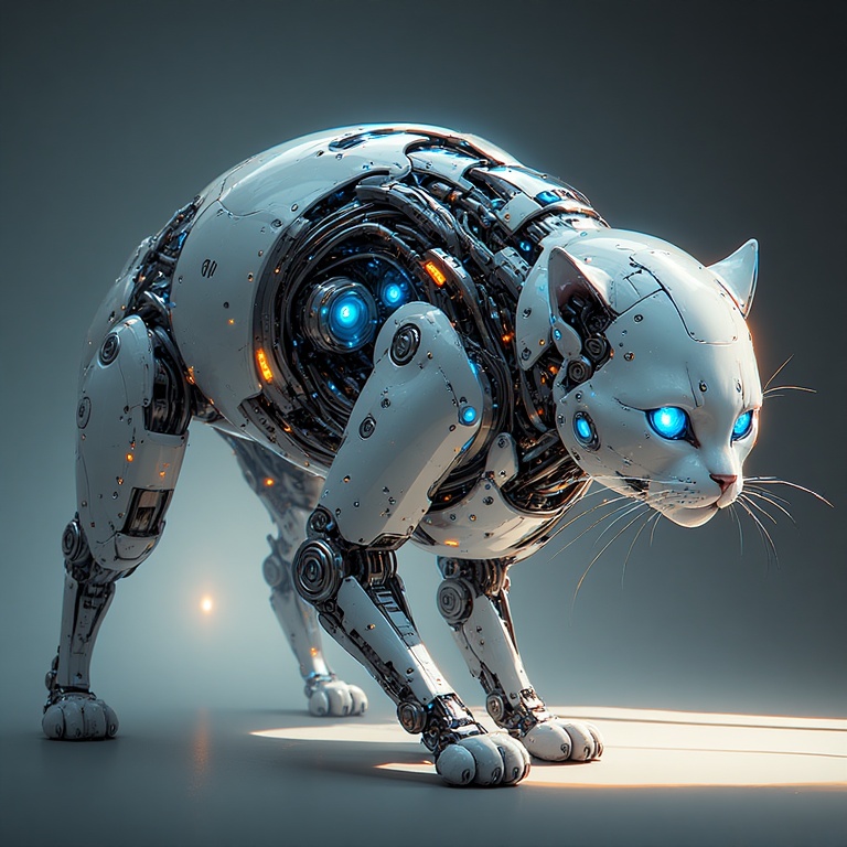 Metallic Feline Majesty