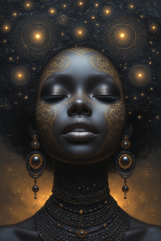 Cosmic Obsidian Beauty