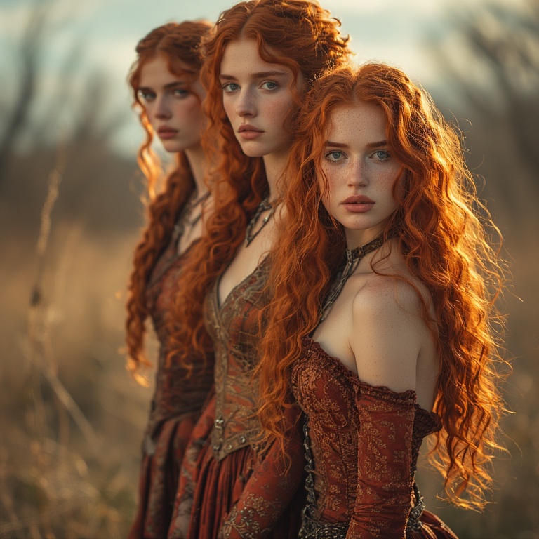 Fiery Cinematic Portraits
