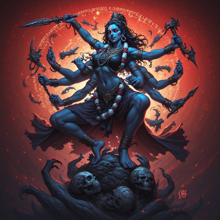 Cyber Kali's Blazing Fury