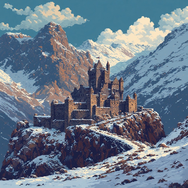 Snowy Highland Castle