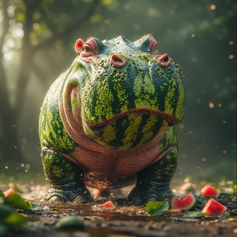 Watermelon Hippo Delight