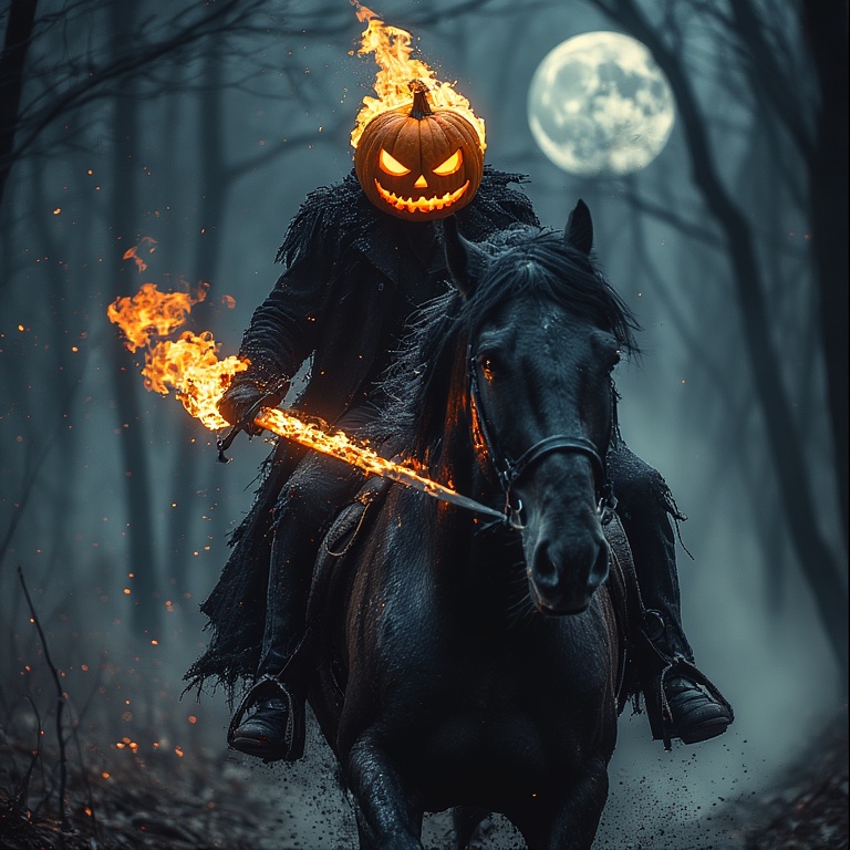 Dark Horse Rider of Night