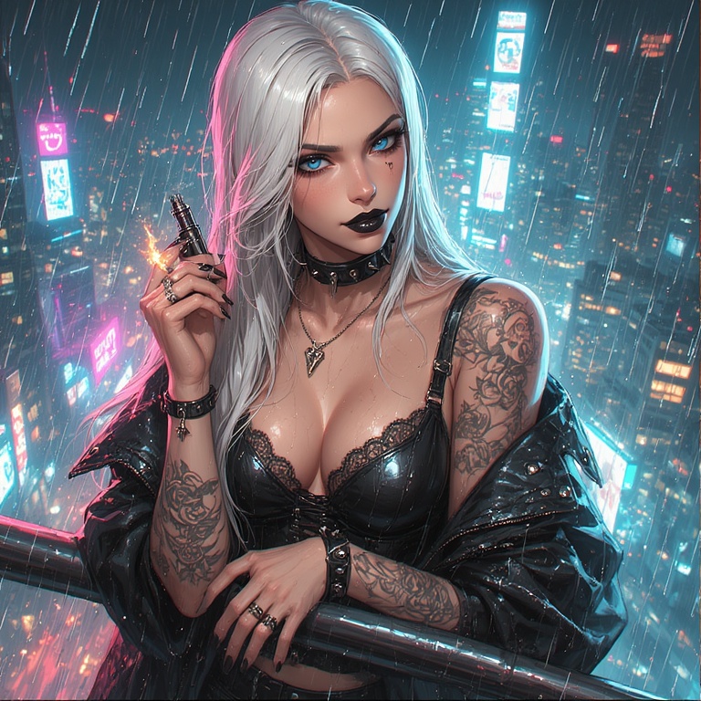Cyberpunk Siren Unleashed