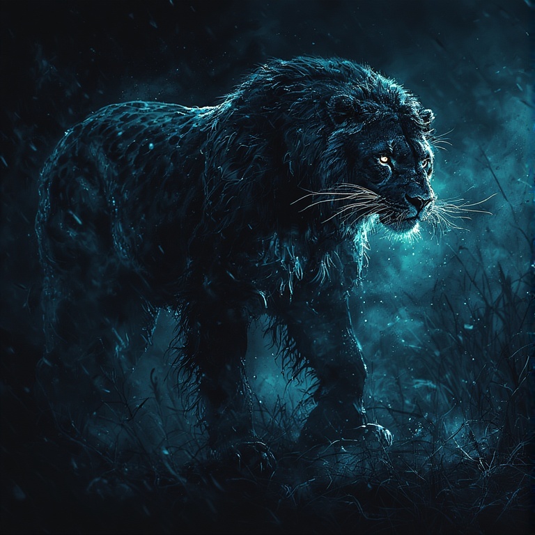 Neon Black Poster