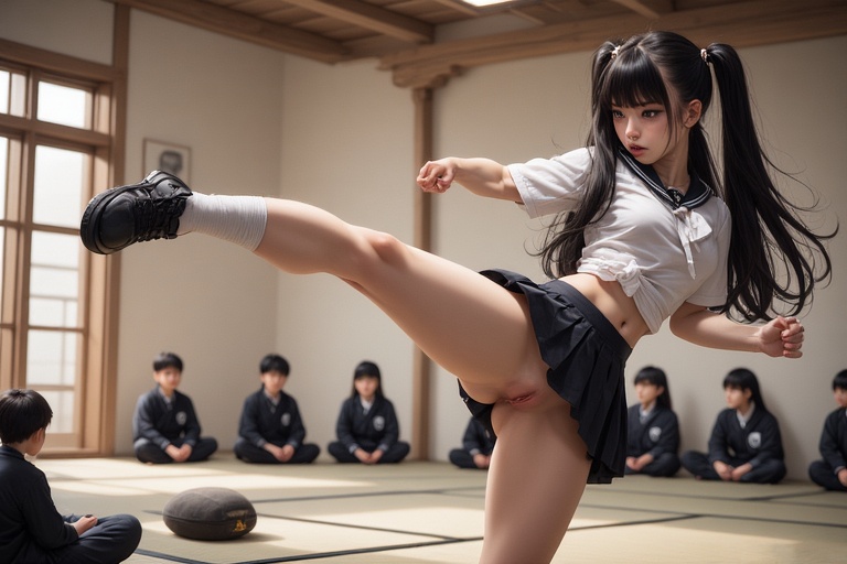 Gothic Schoolgirl Fighter