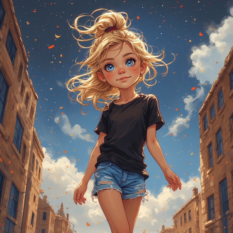 Blonde Girl Illustration