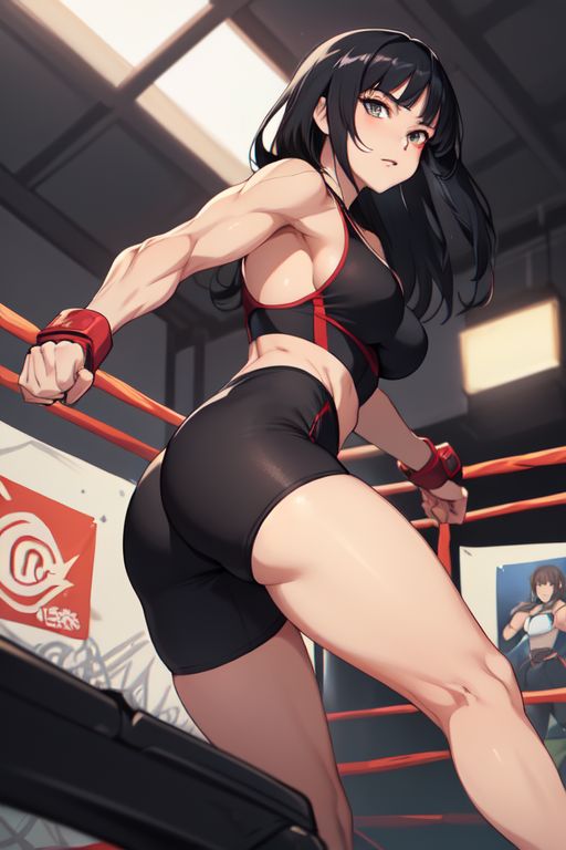 Fighting Beauty Athlete