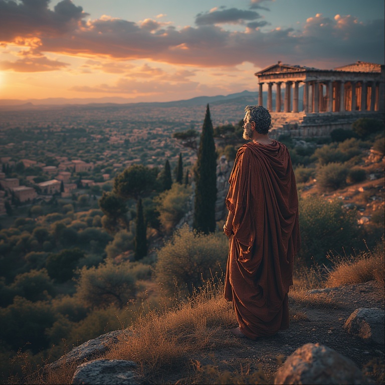 Roman Contemplation Sunset