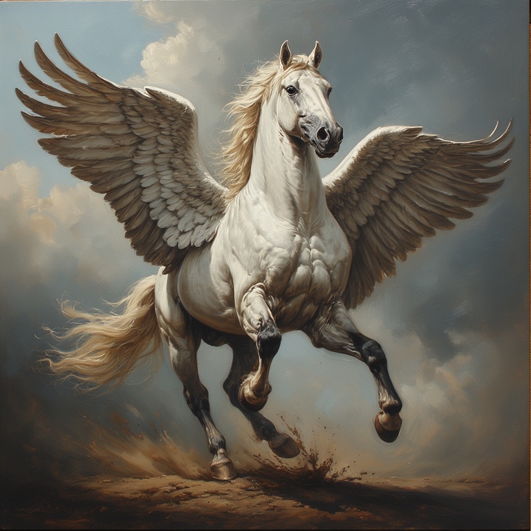 Majestic Winged Horse