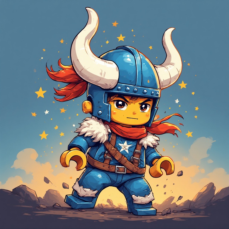 Viking Lego Boy Star