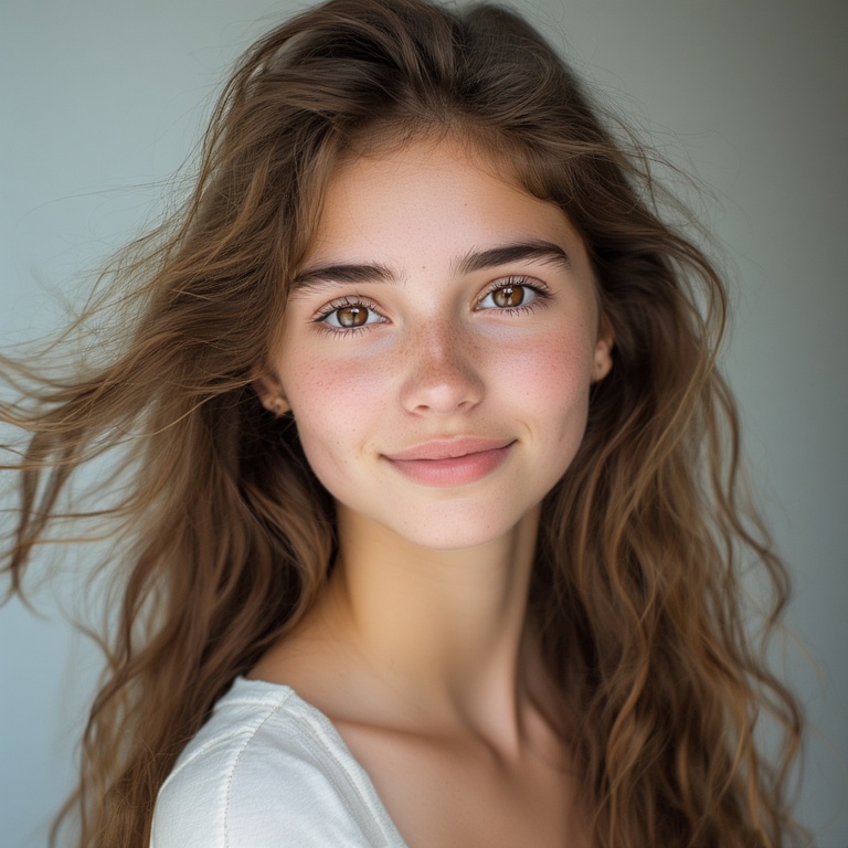 Windblown Teen Beauty