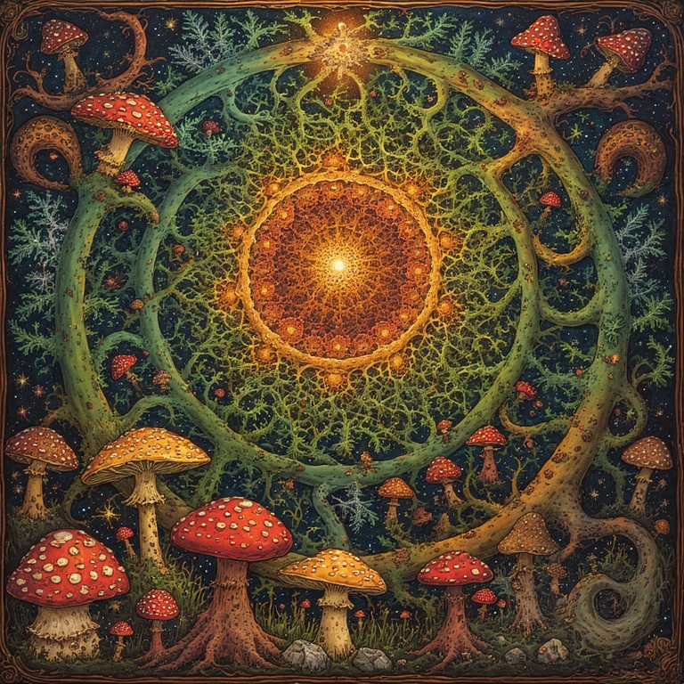 Cosmic Forest Bloom