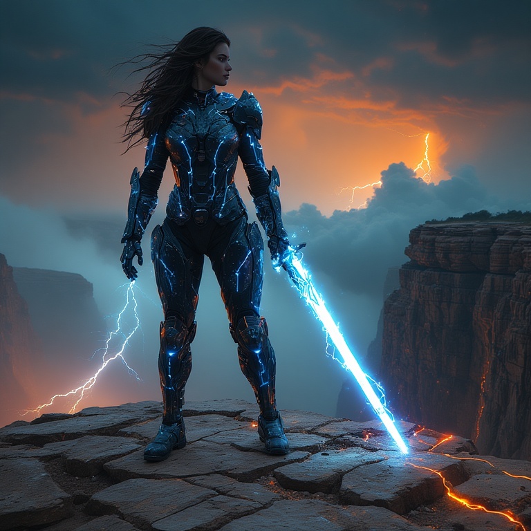 Futuristic Warrior's Edge