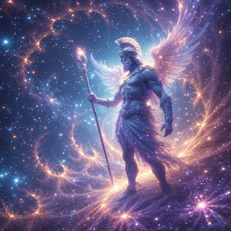 Galactic Mandelbrot Encounter