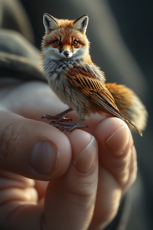 Fox-Sparrow Hybrid Perch