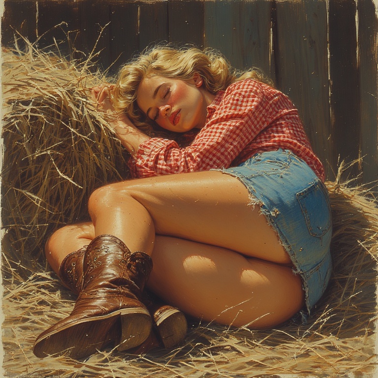Cowgirl's Afternoon Slumber