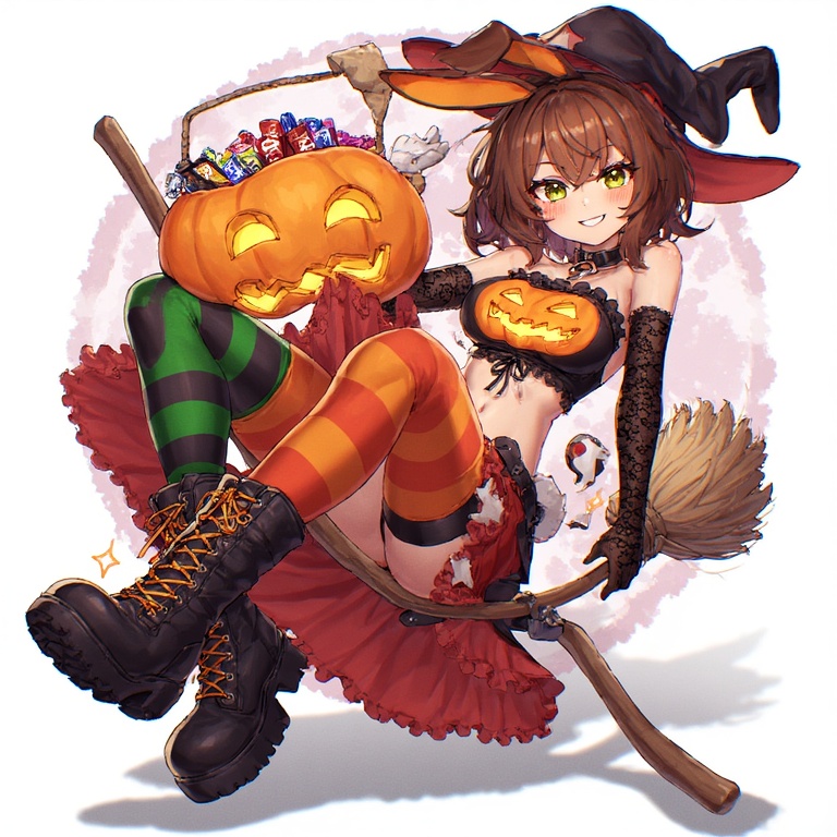 Mischievous Pumpkin Witch