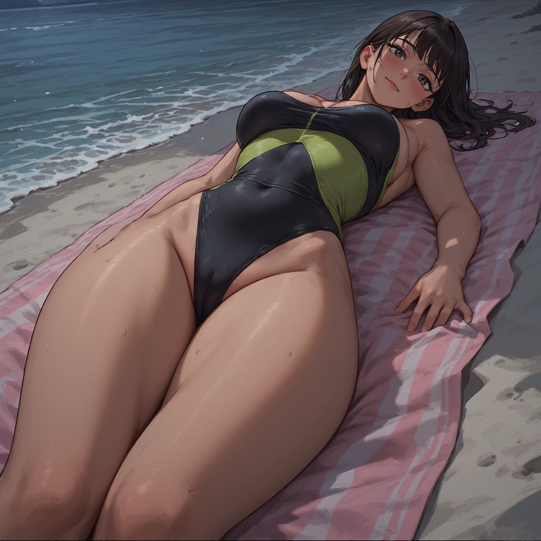 Sun-Kissed Beach Scene