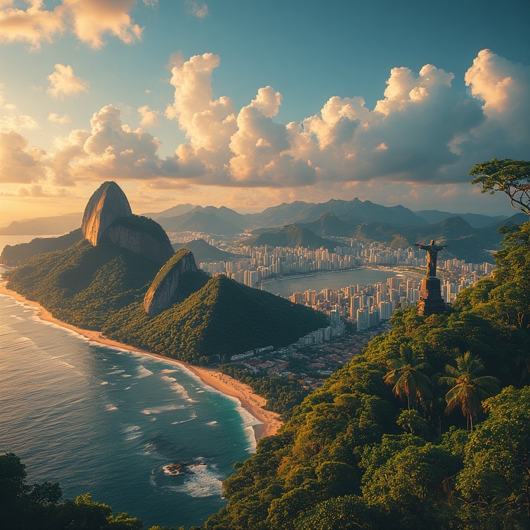 Rio's Golden Hour Panorama