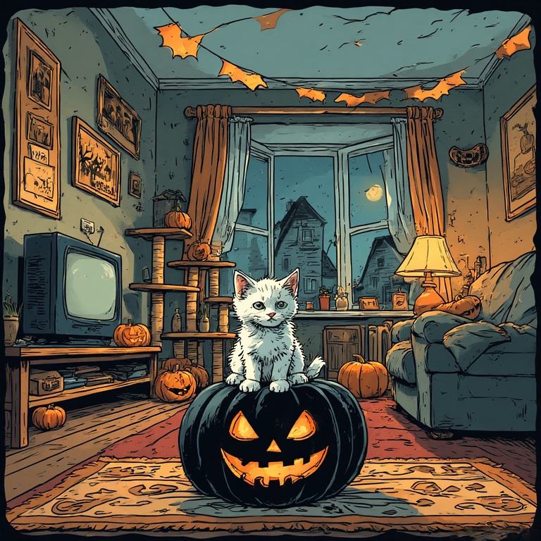 Pumpkin Purrfect Moment