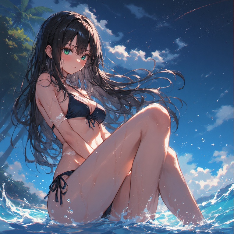 Suntanned Anime Cutie