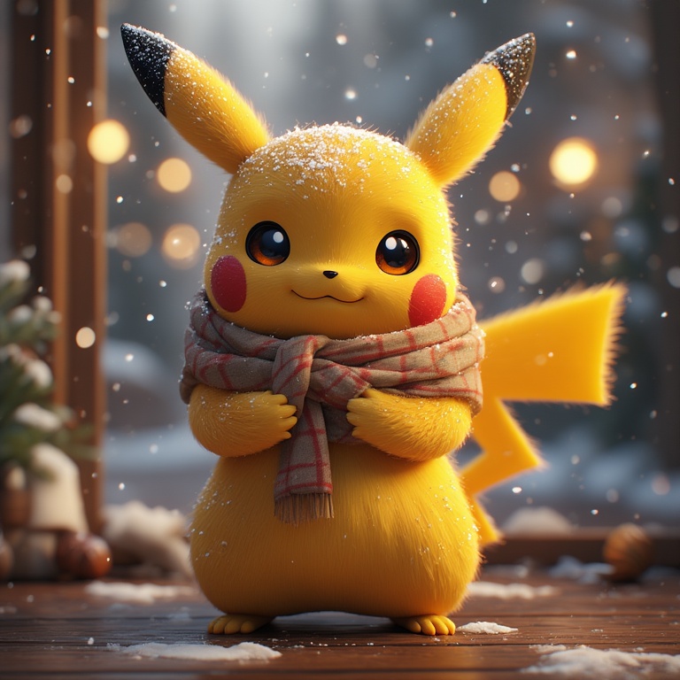 Winter Pikachu Gift