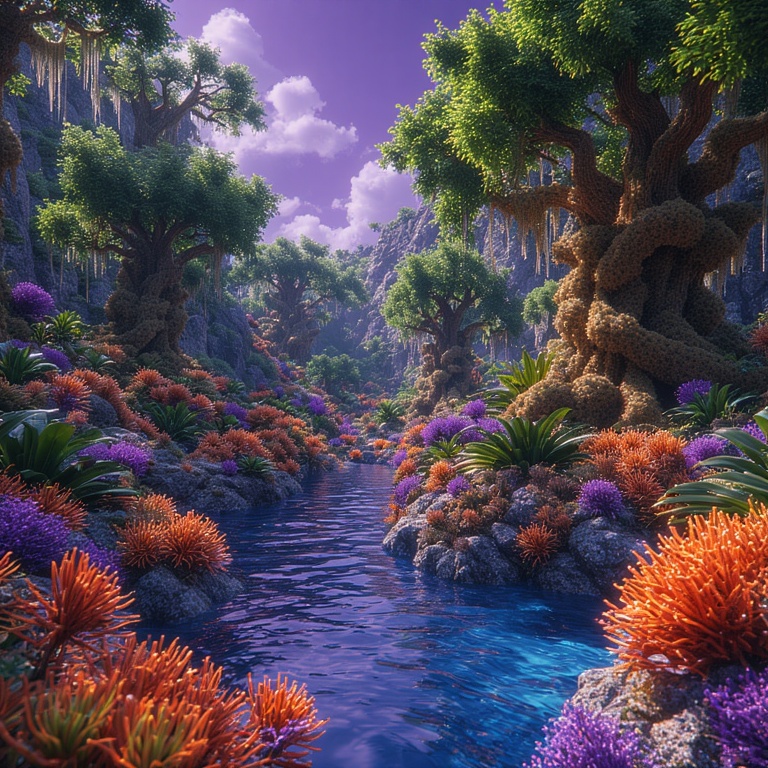 Vibrant Jungle Oasis
