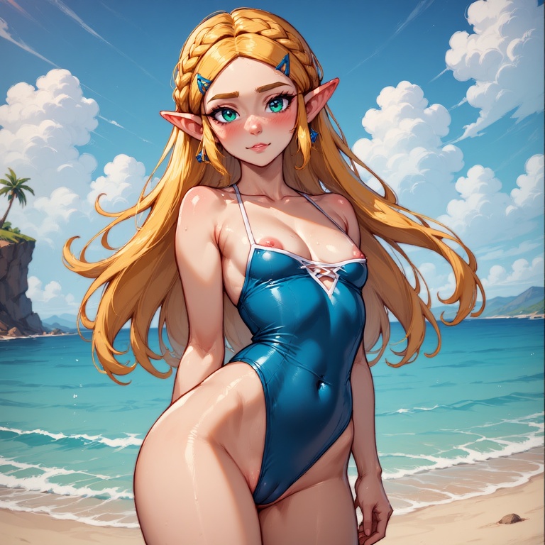 Sexy Princess Beach Pose