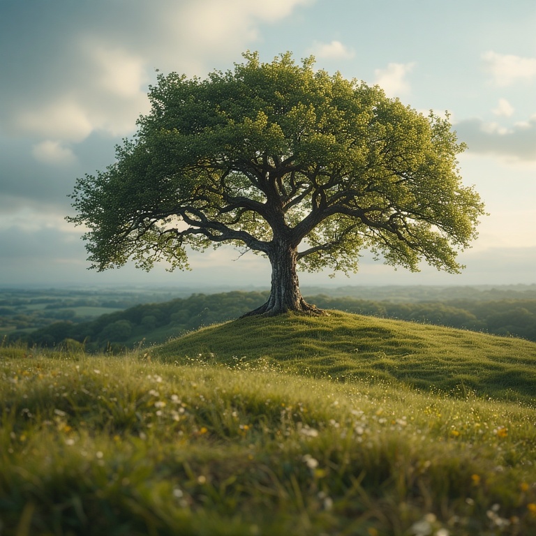 Majestic Hilltop Tree Masterpiece